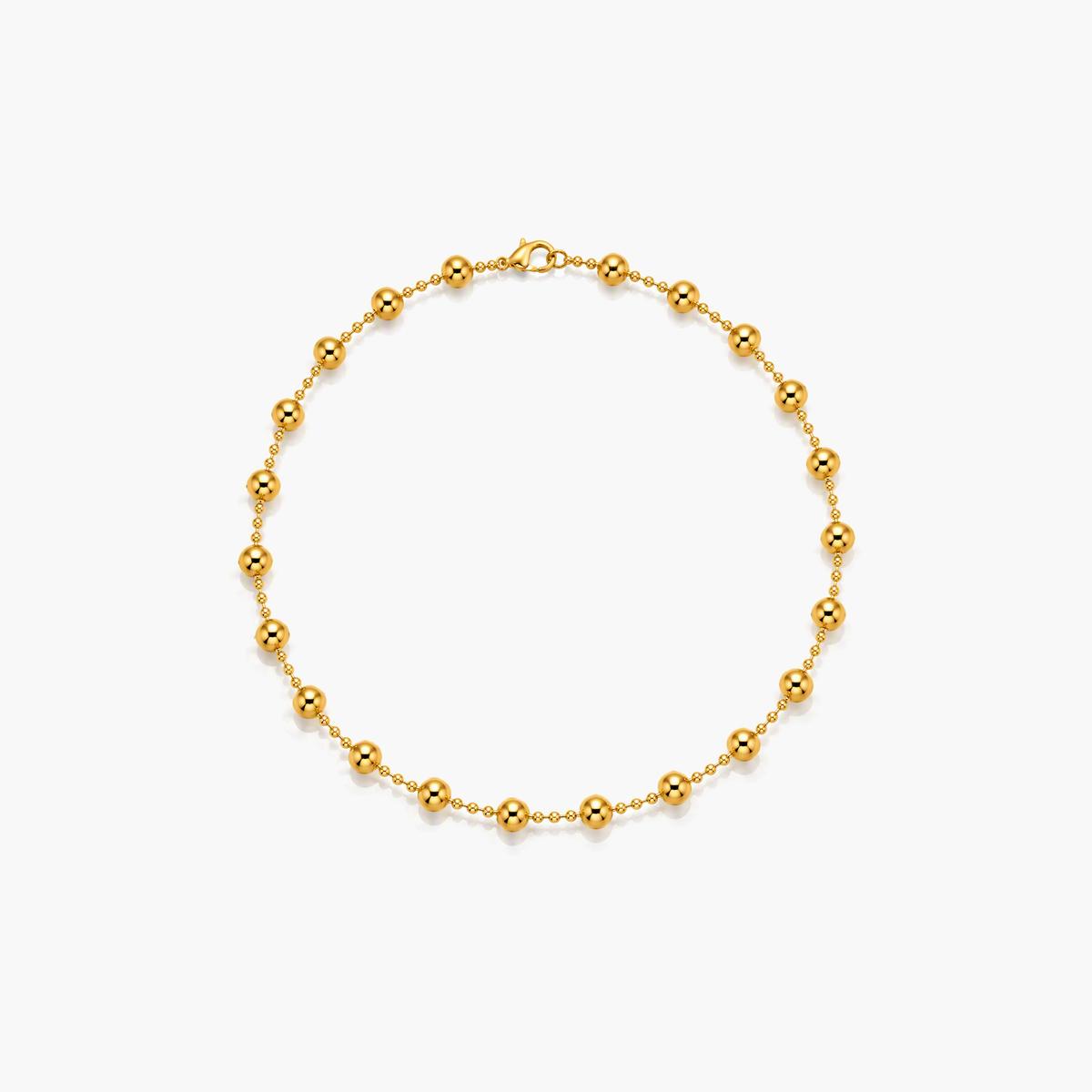 Trendy Interval Ball Chain Necklace