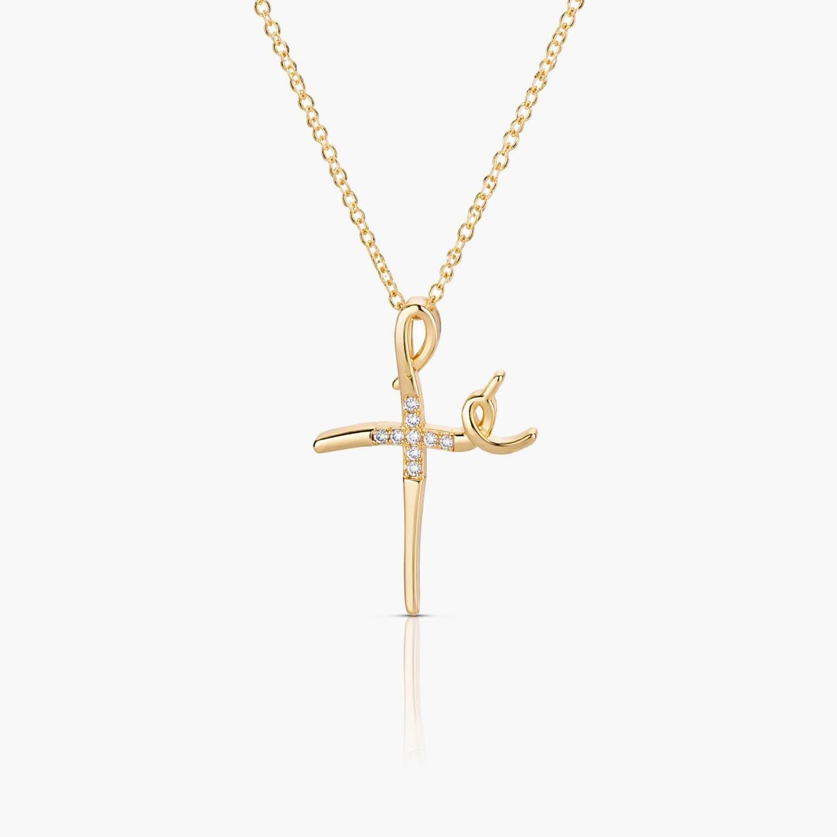 Dainty Cross Pendant Necklace