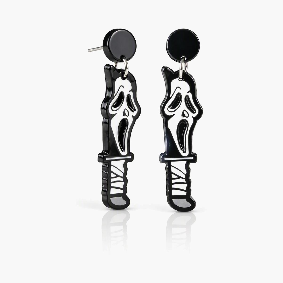 Trendy Skull Butterfly Stud Earrings