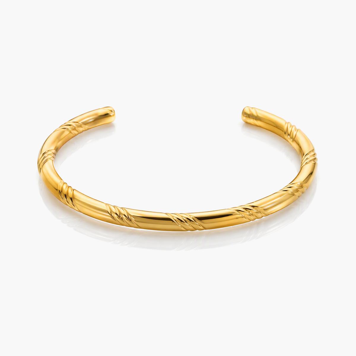 Twisted Wire Open Cuff Bracelet