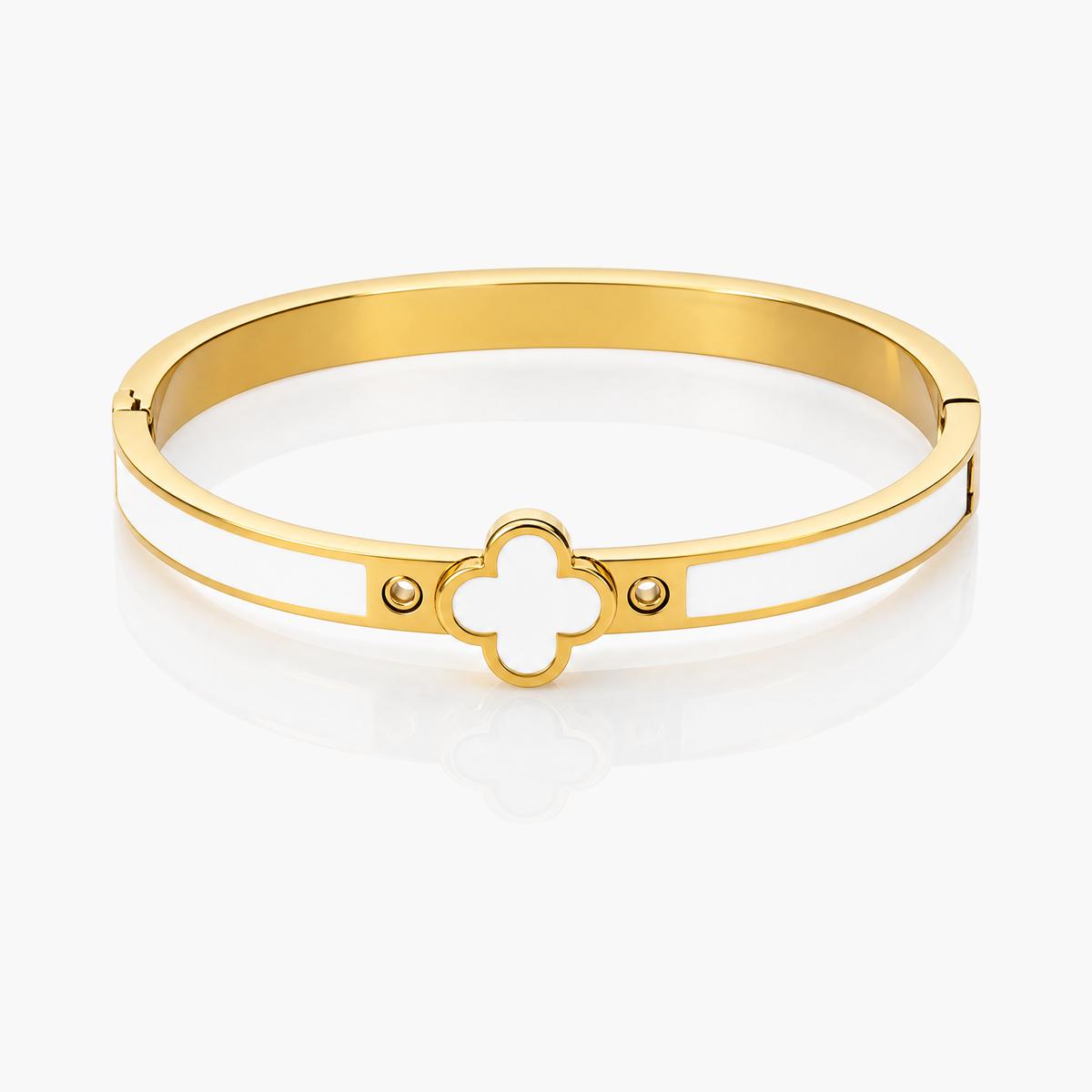 Four-Leaf Clover Bangle