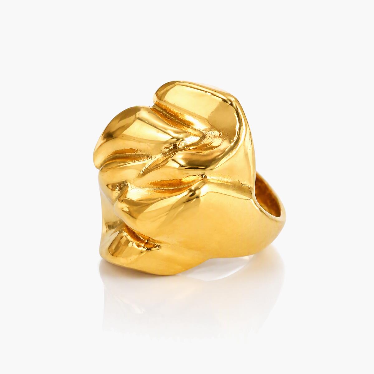 Chunky Abstract Folded Ring