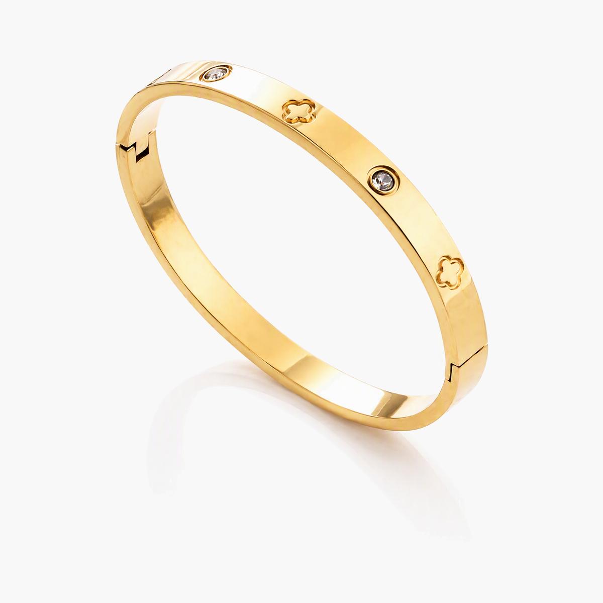 Four-Leaf Clover Bangle