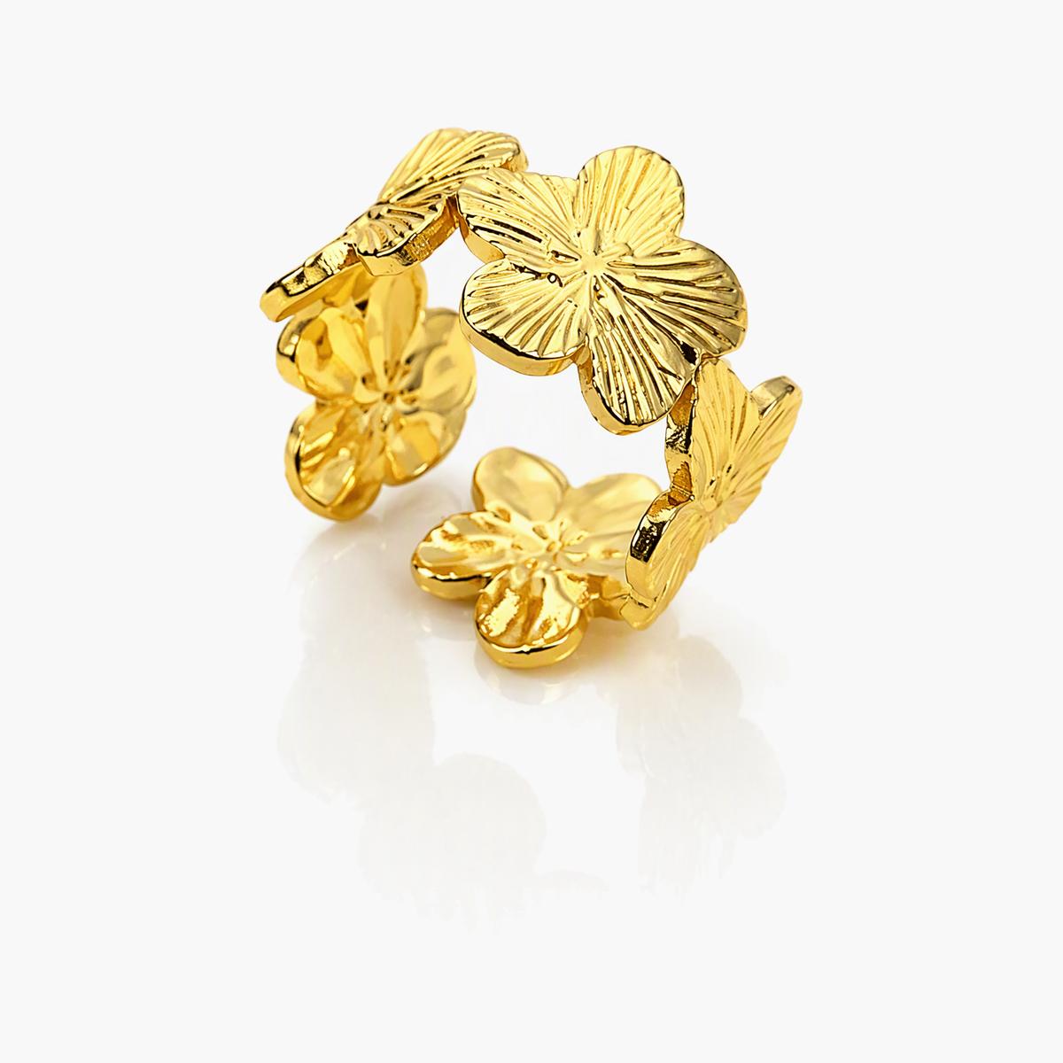 Flower Open Ring