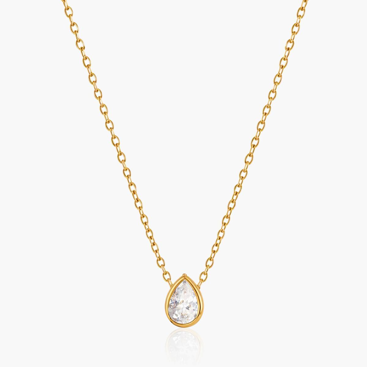 Dainty Teardrop Pendant Necklace