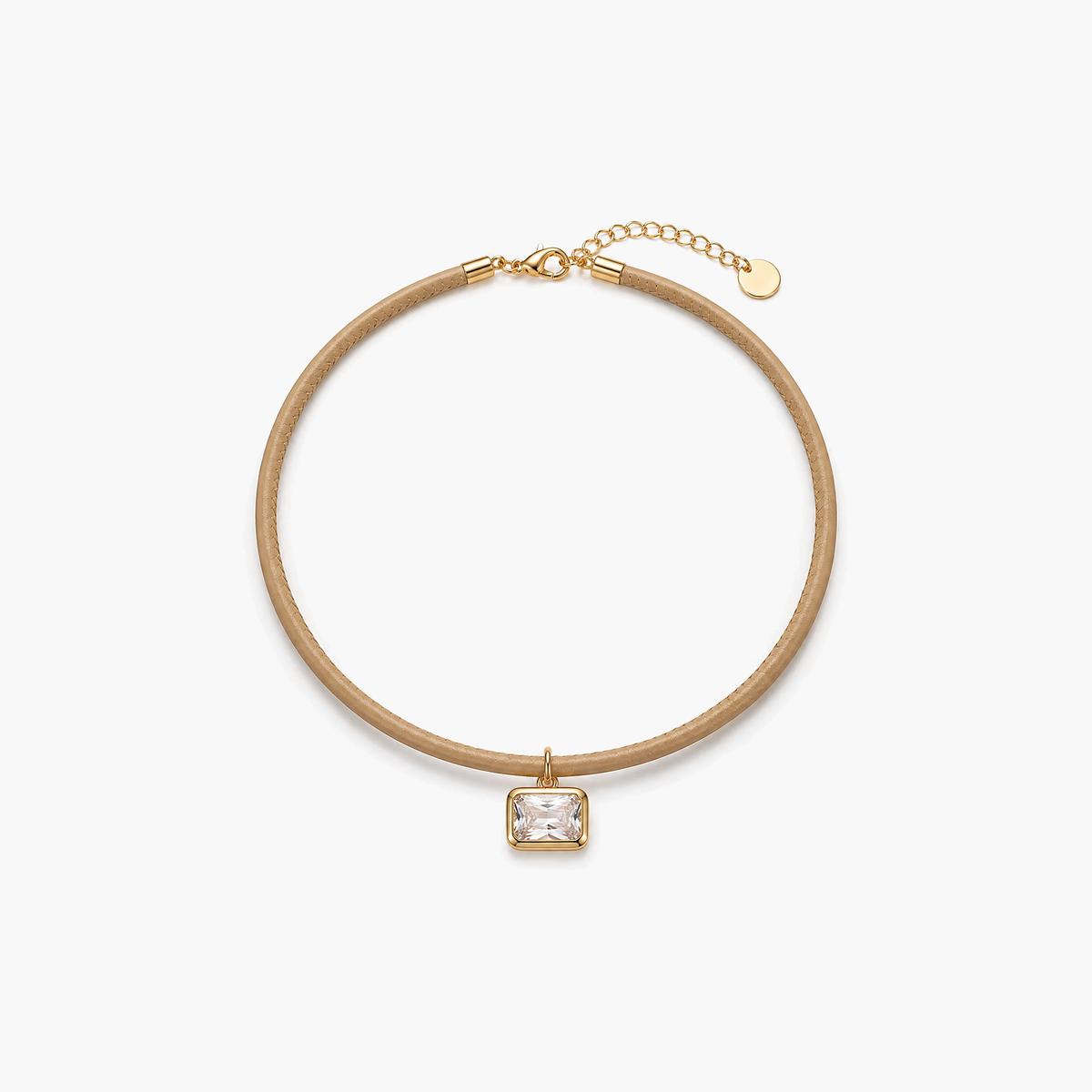 Trendy Multi-Shape Stone Necklace