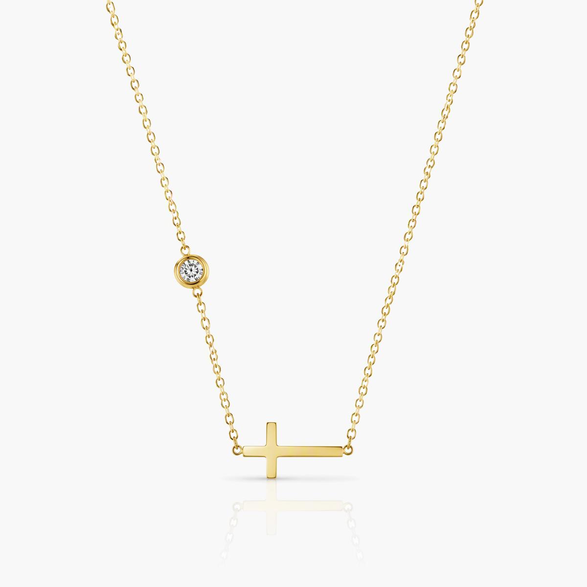 Minimalist Cross Pendant Necklace