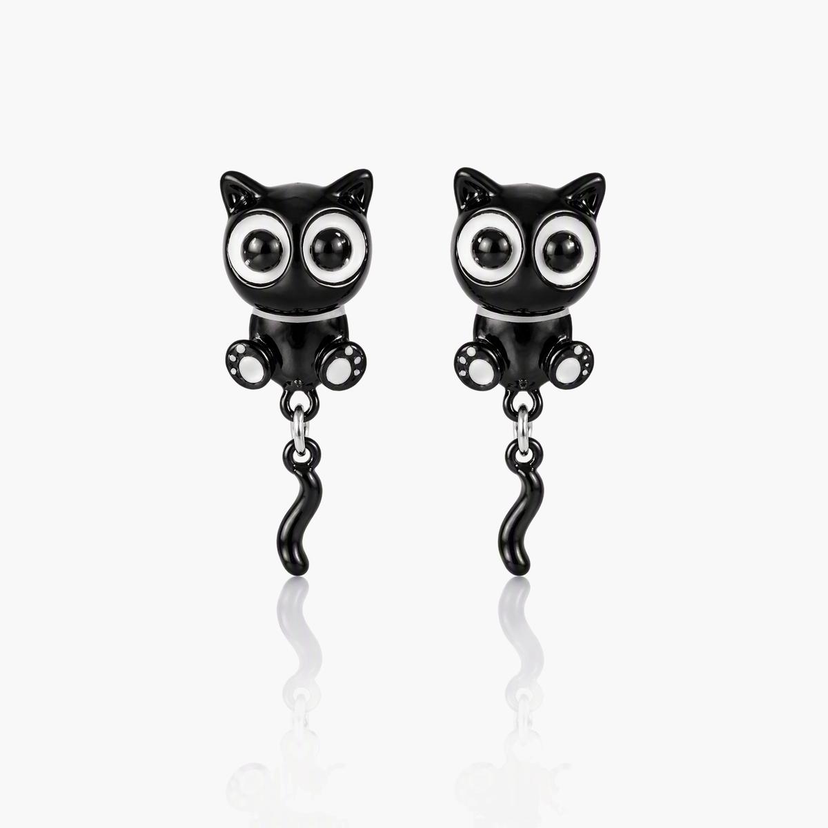 Cute Cat Stud Earrings