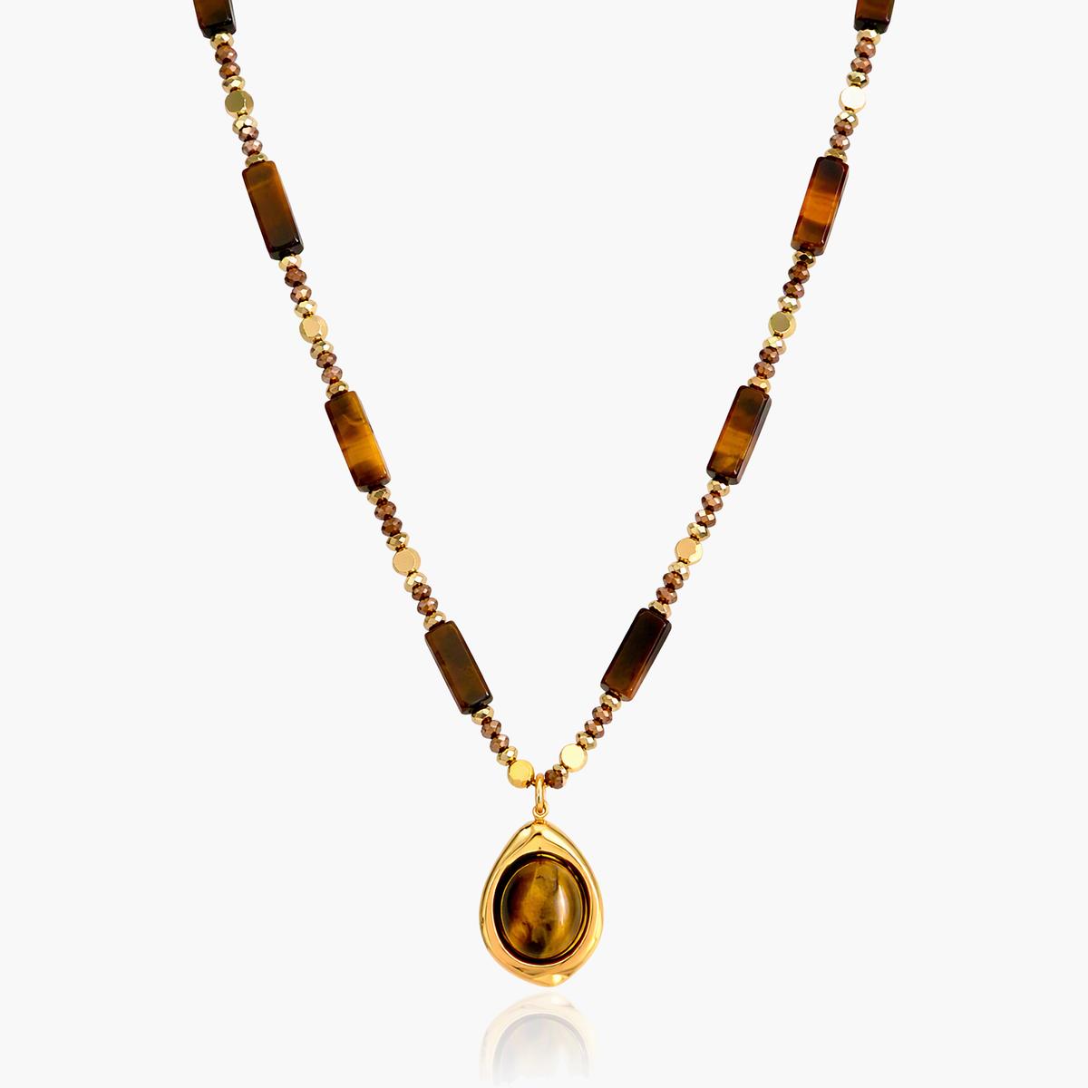Boho Teardrop Pendant Necklace