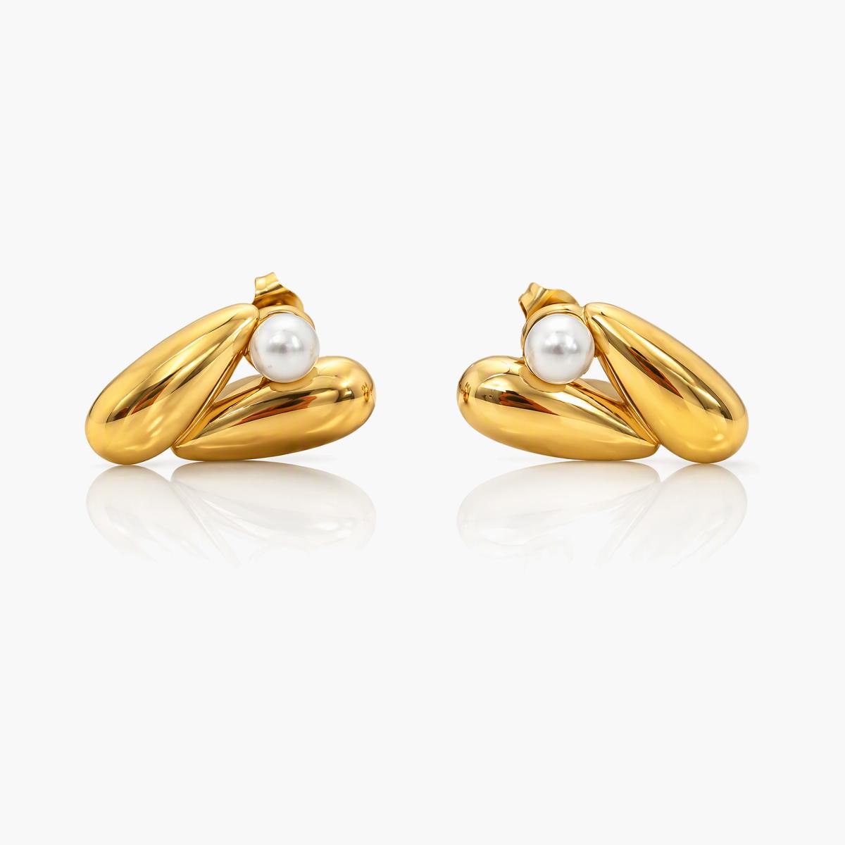 Trendy Heart Drop Earrings