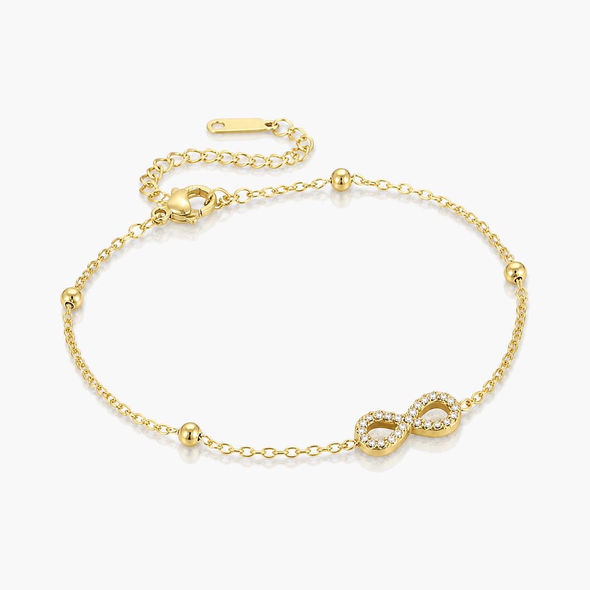 Dainty Infinity Charm Bracelet