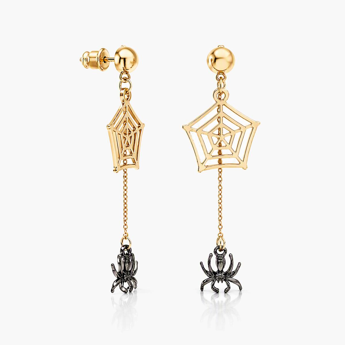 Spiderweb Drop Earrings