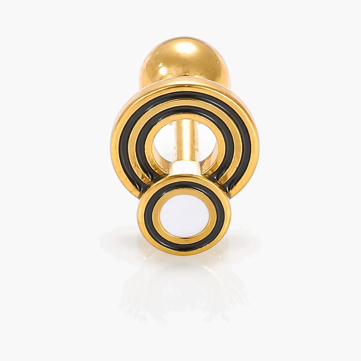 Concentric Circles Stud Earrings