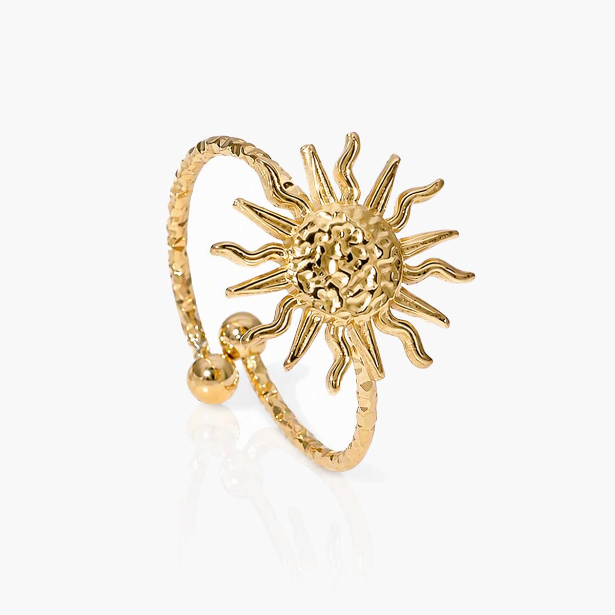 Trendy Sun Open Ring