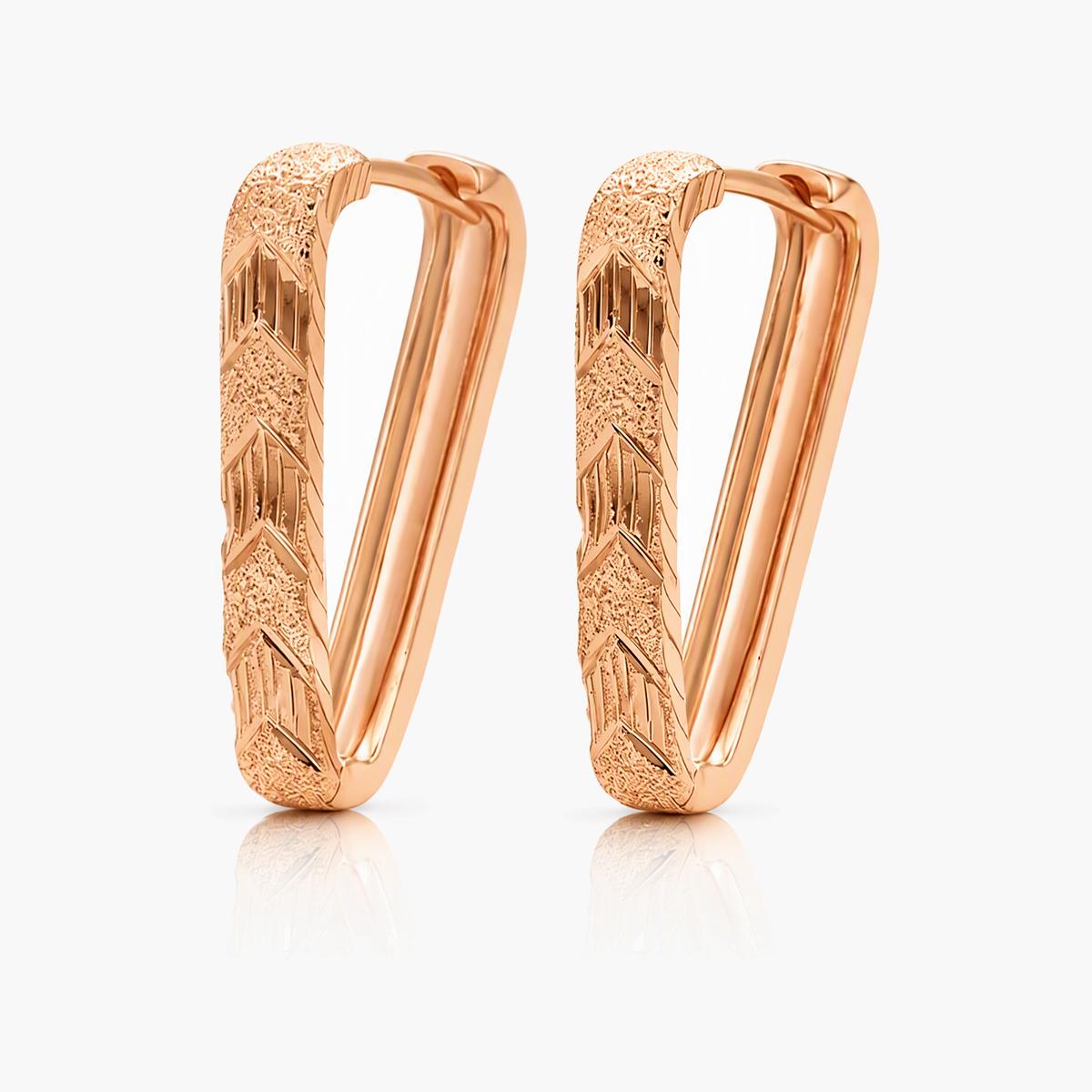 Textured Geometric Hoop Earrings