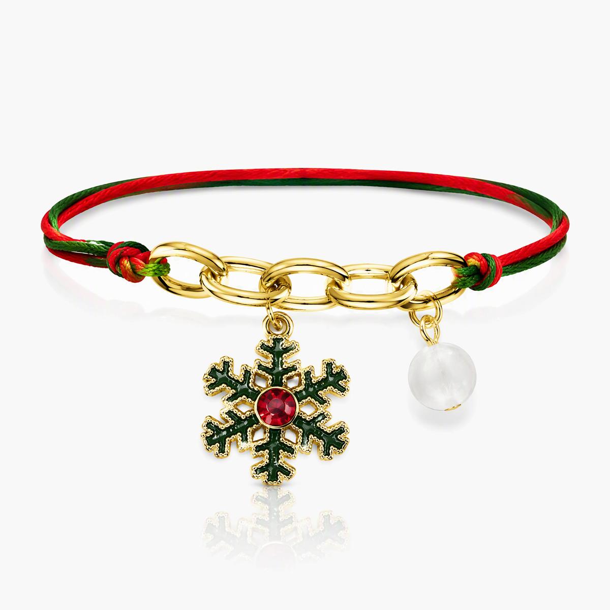 Cute Snowflake Charm Bracelet