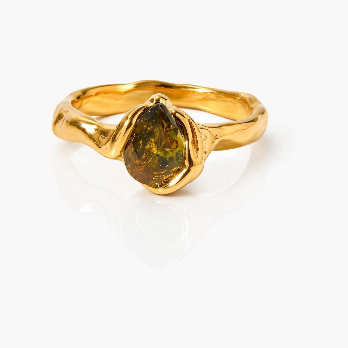 Dainty Irregular Stone Ring