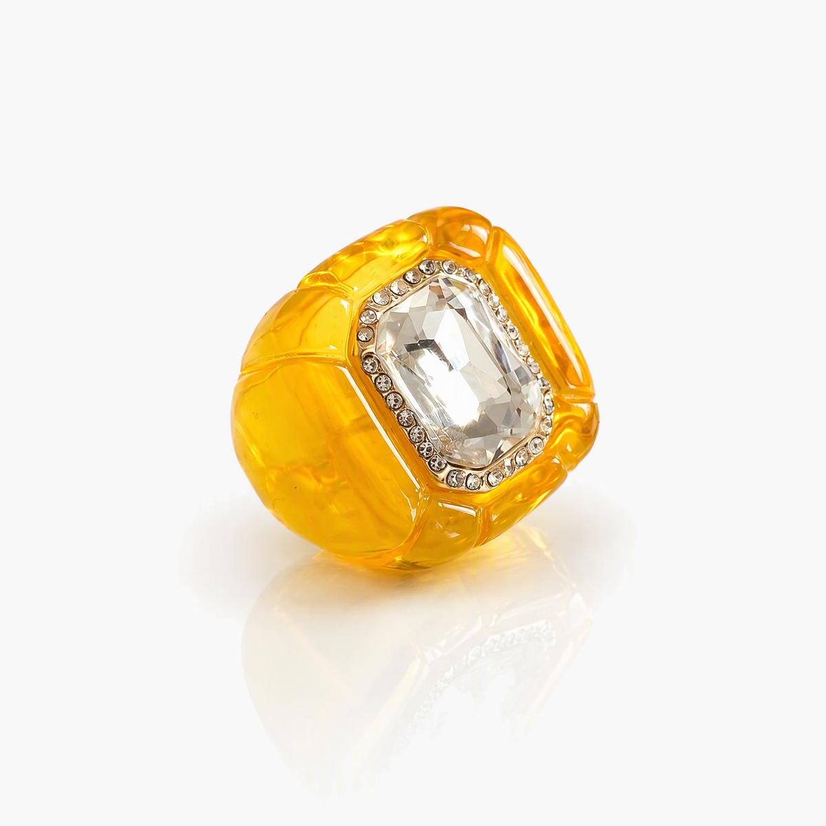 Chunky Rectangular Stone Ring