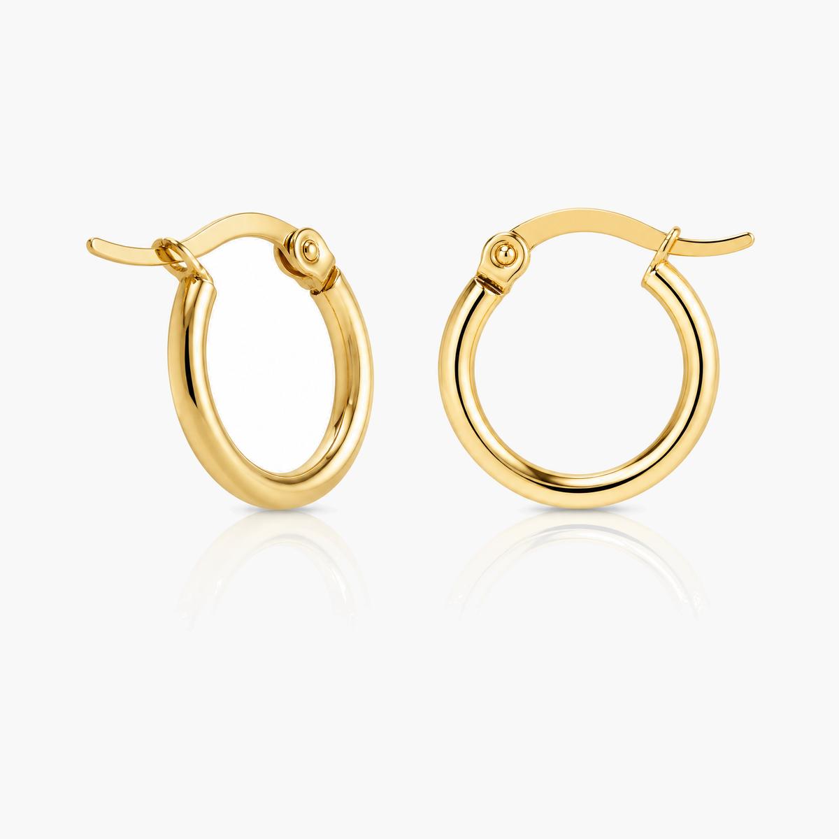Minimalist Round Hoop Earrings