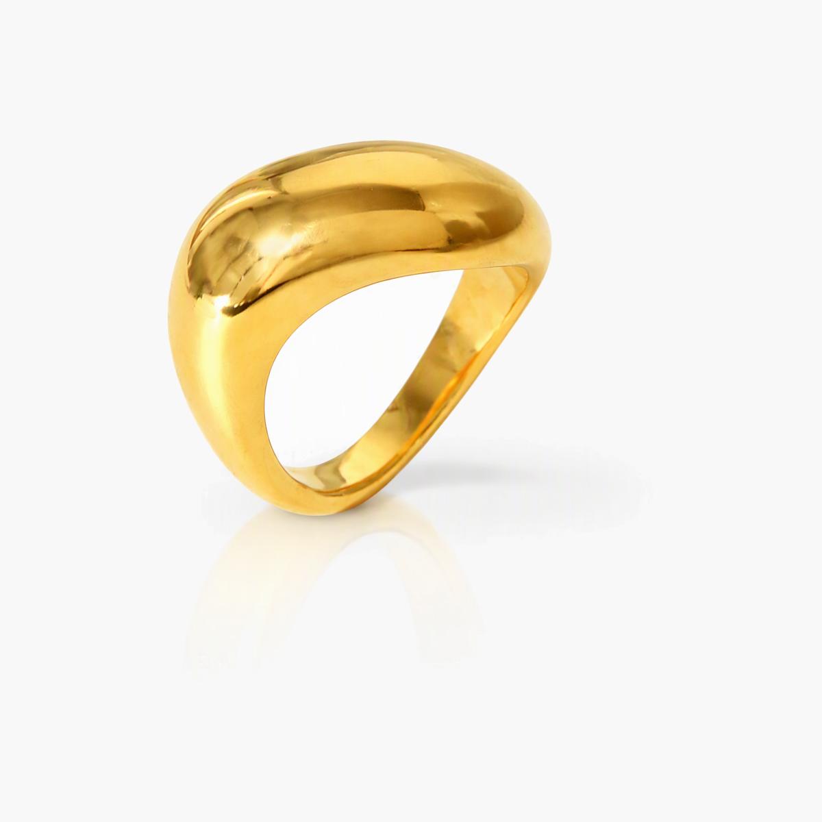 Minimalist Smooth Dome Band Ring