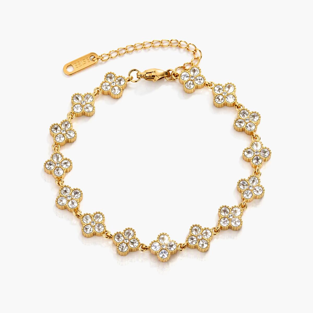 Trendy Four-Leaf Clover Bracelet