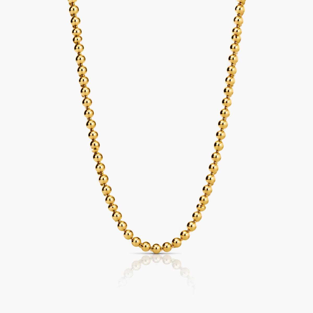 Teardrop Beaded Chain Necklace