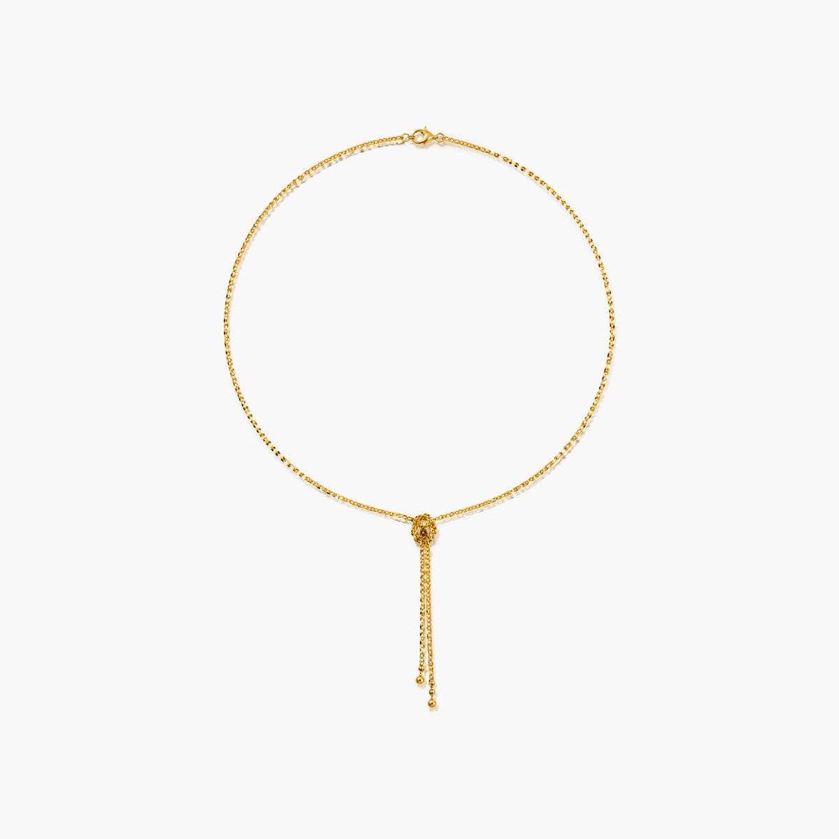 Dainty Love Knot Y-Chain Necklace
