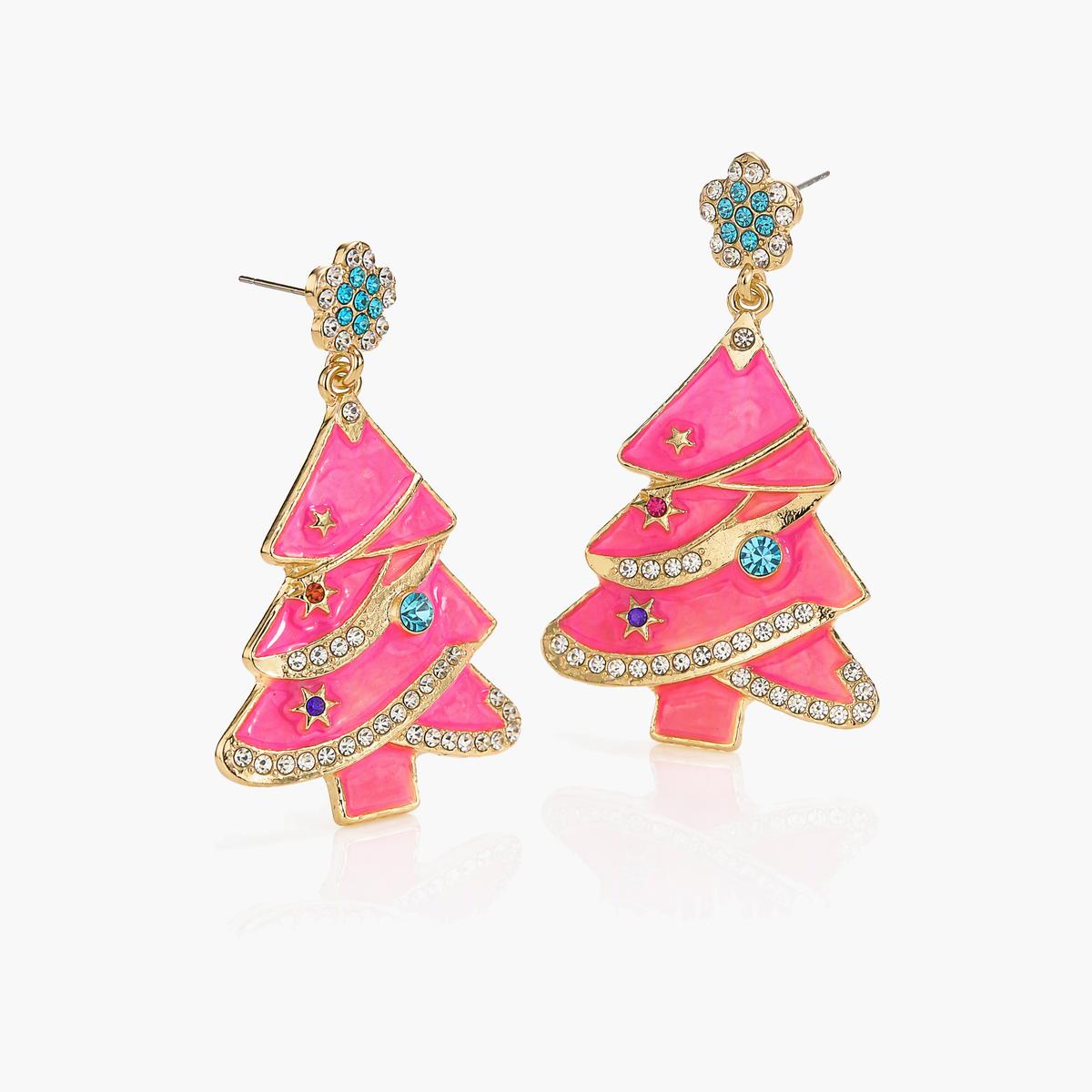 Cute Christmas Tree Drop Earrings