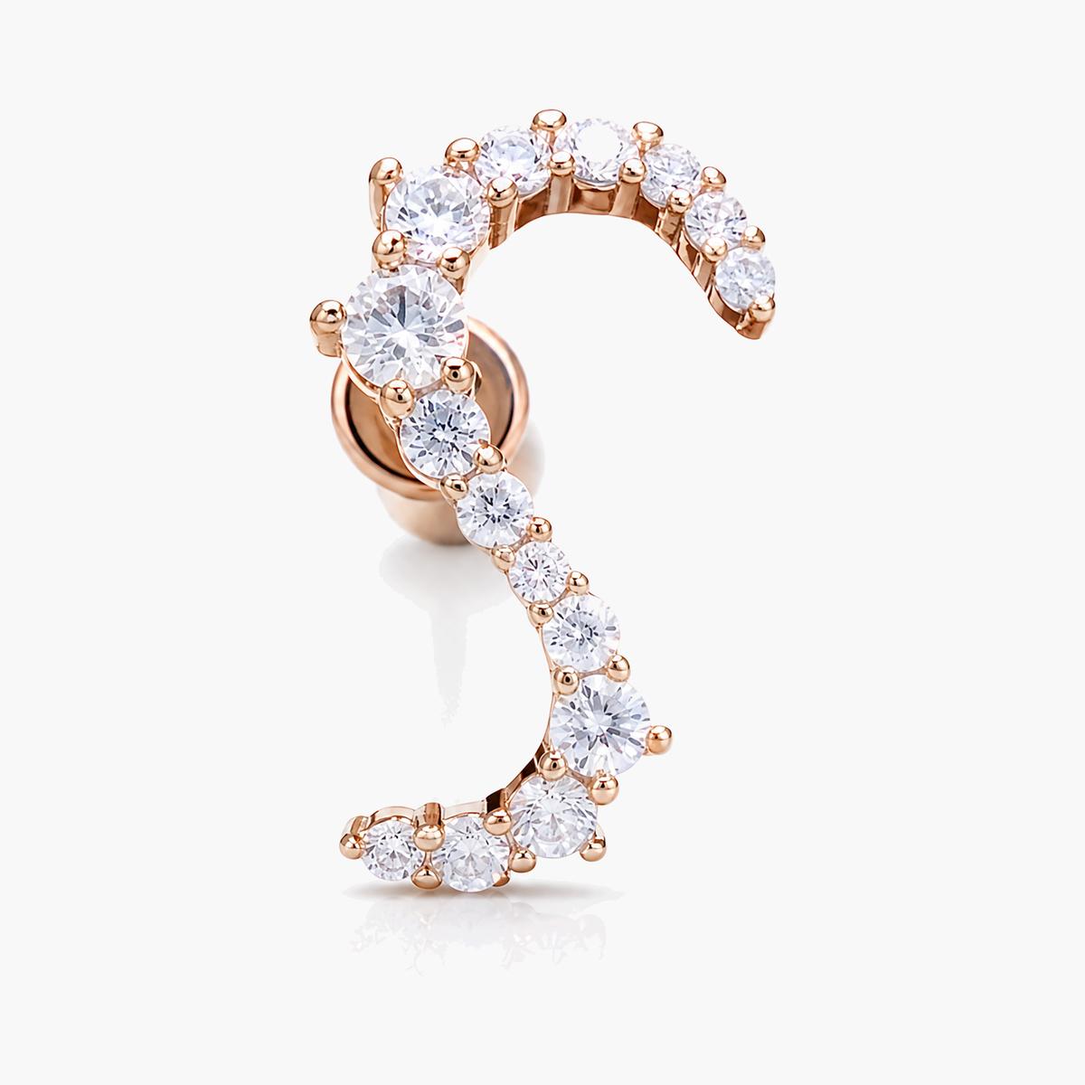 Dainty Paved Curve Ear Cuff