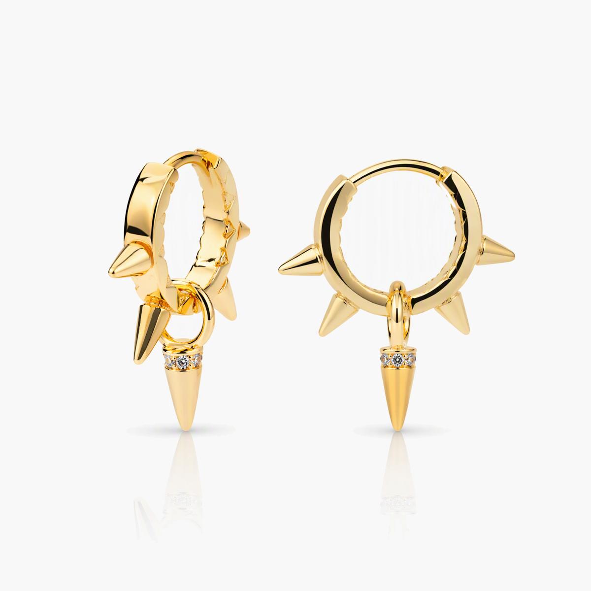 Trendy Charm Hoop Earrings