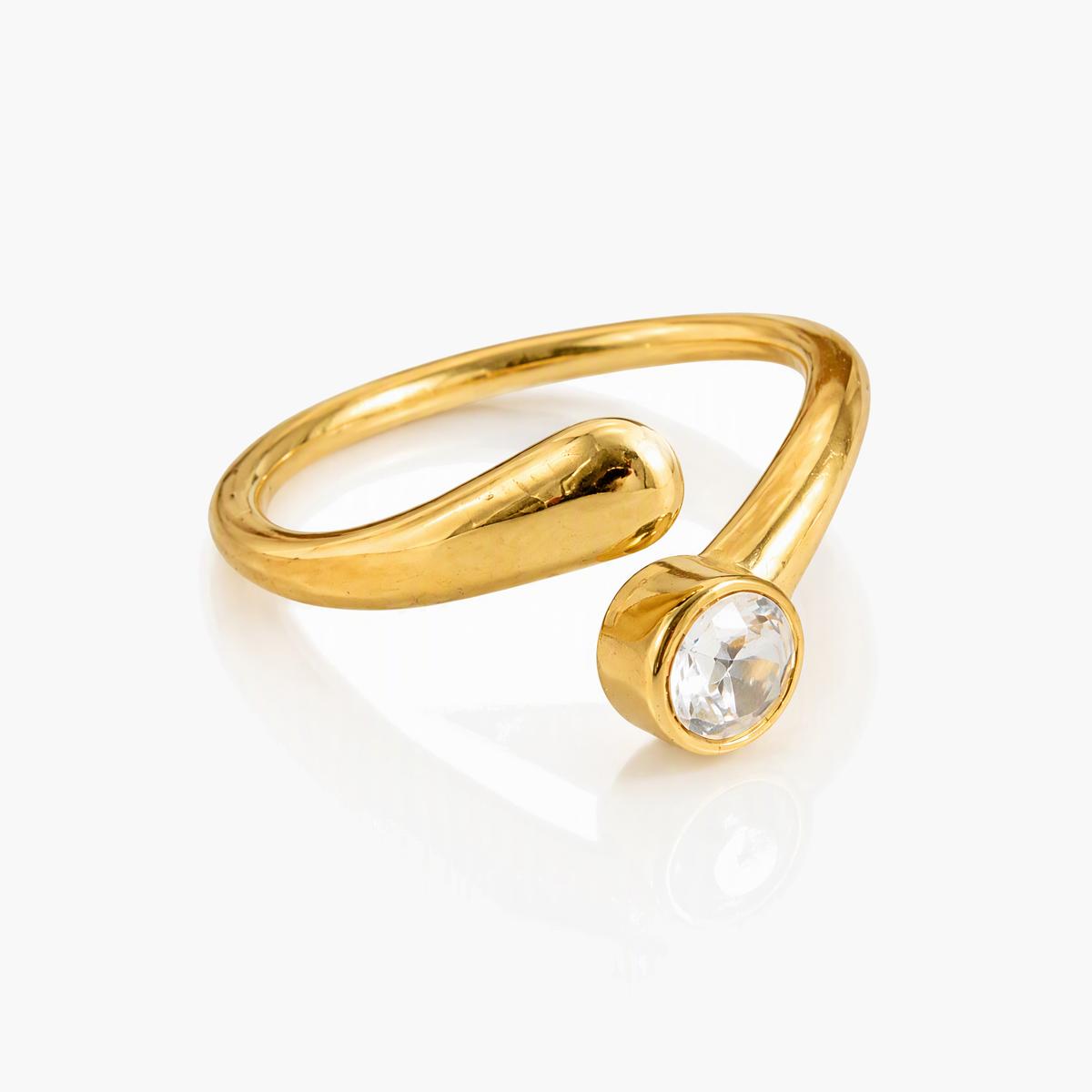 Trendy Flower and Pearl Ring
