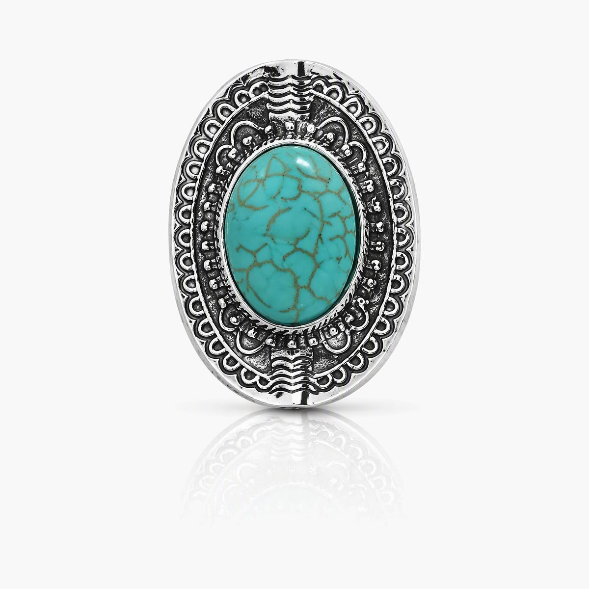 Vintage Oval Stone Ring