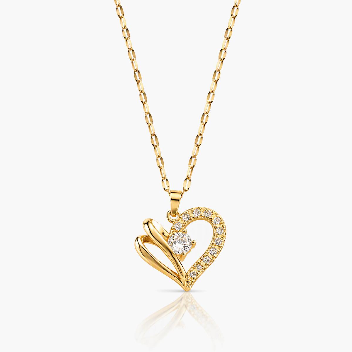 Elegant Heart Pendant Necklace