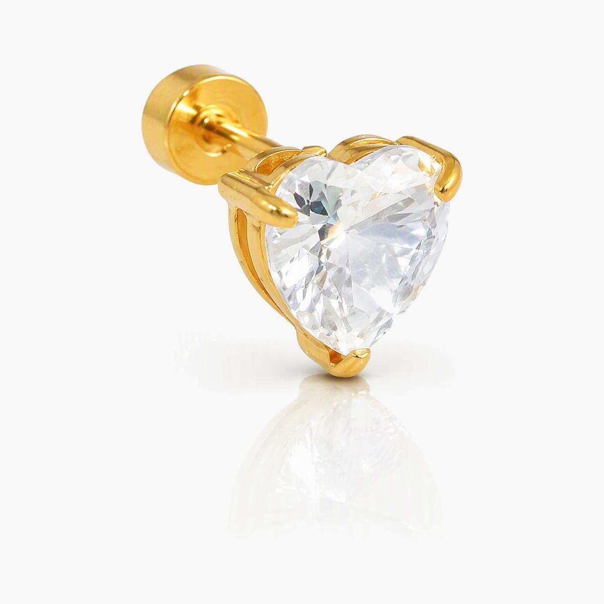 Dainty Heart Stud Earrings