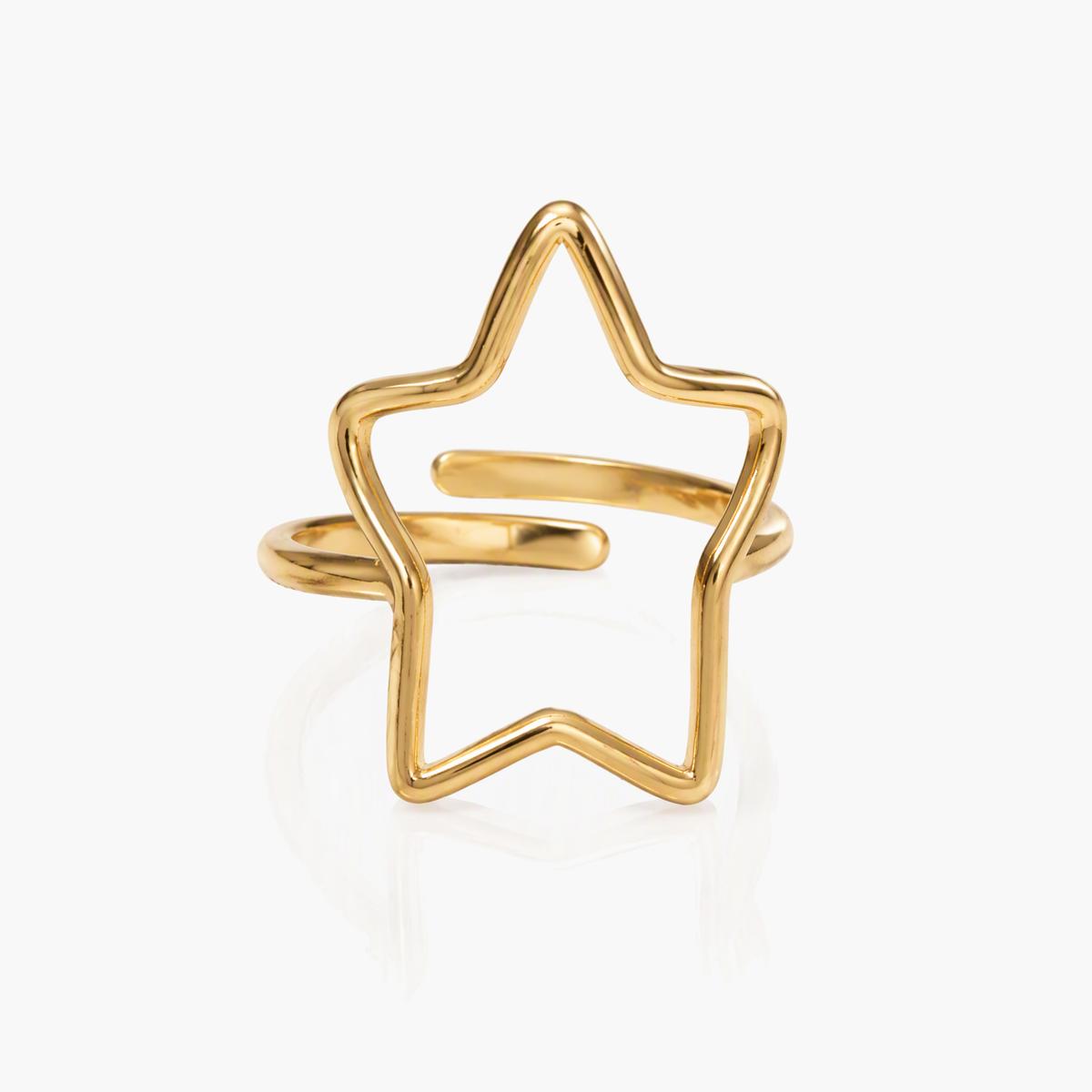 Minimalist Star Open Ring