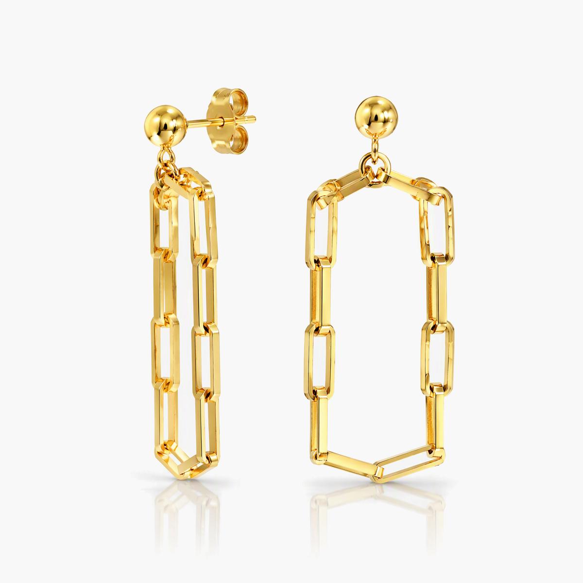 Trendy Link Chain Drop Earrings