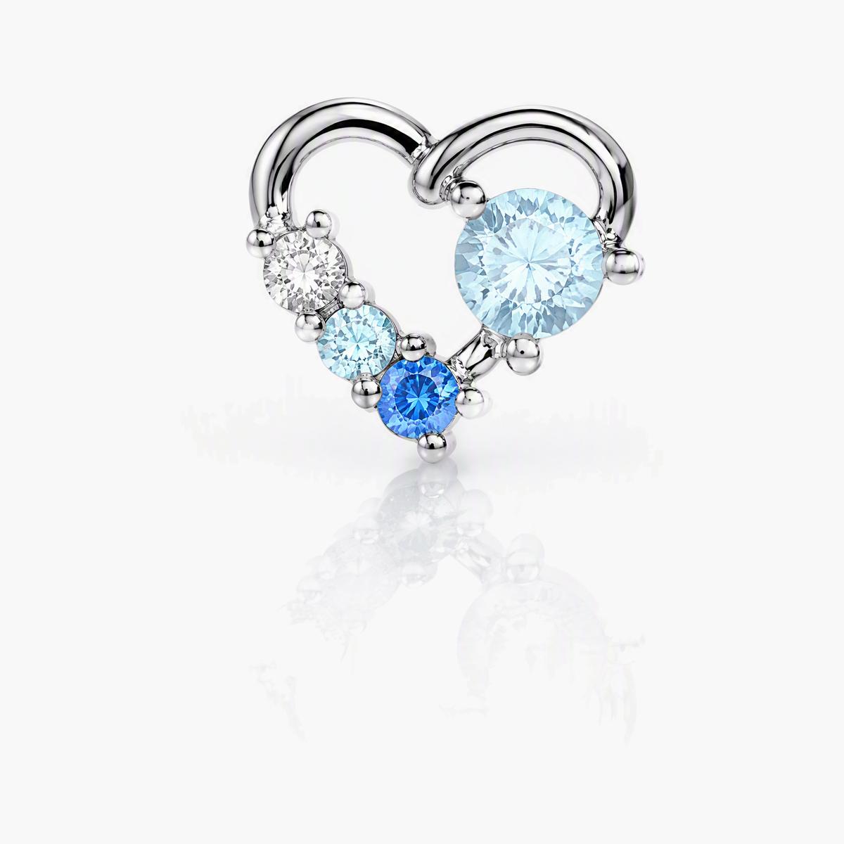 Cute Heart Huggie Earrings