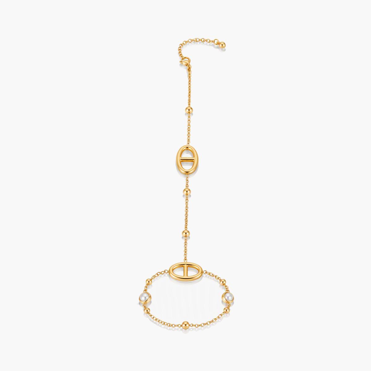 Dainty Oval Link Hand Chain