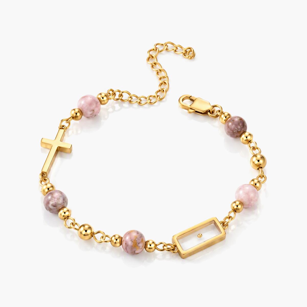 Dainty Cross Charm Bracelet