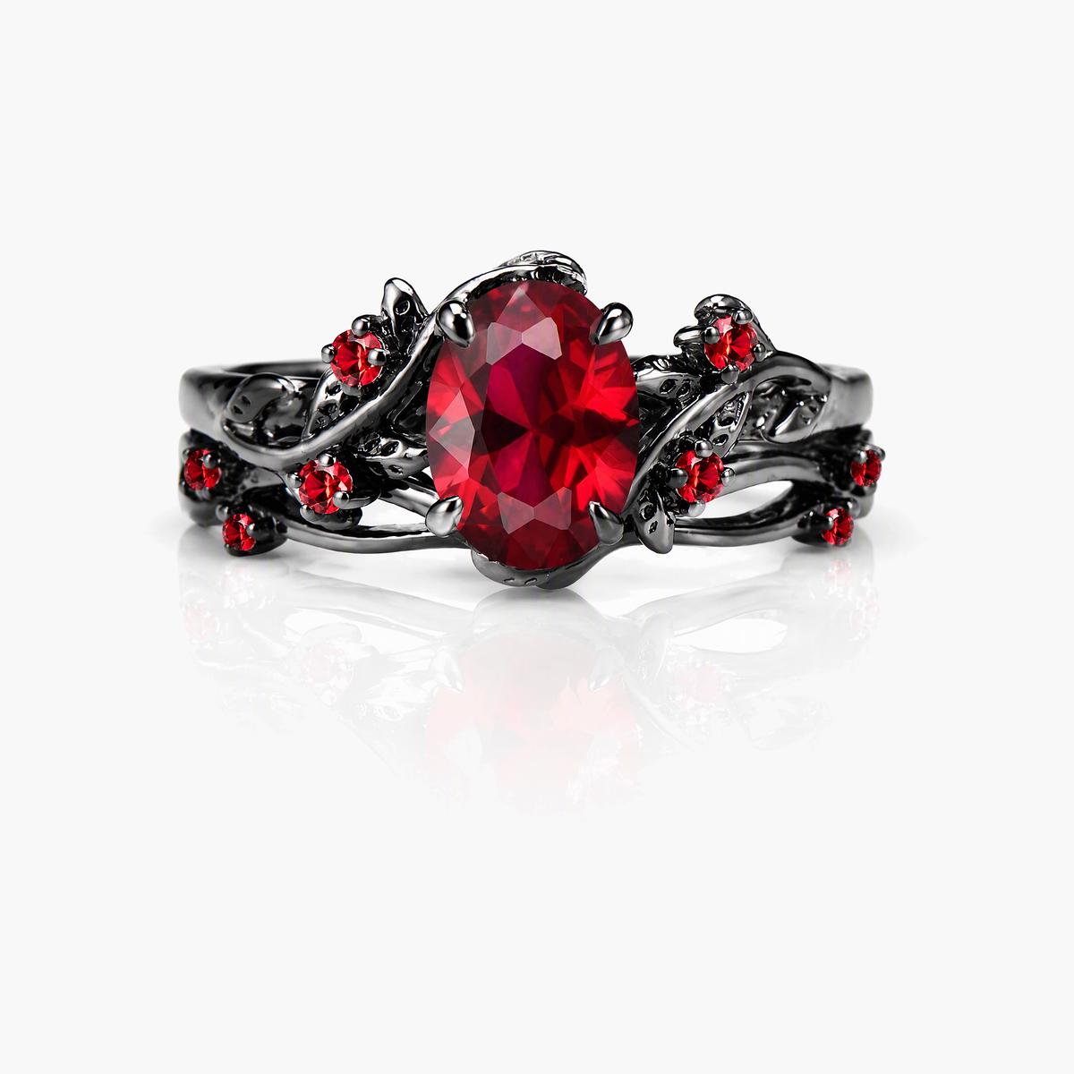Vintage Leaf Branch Ring
