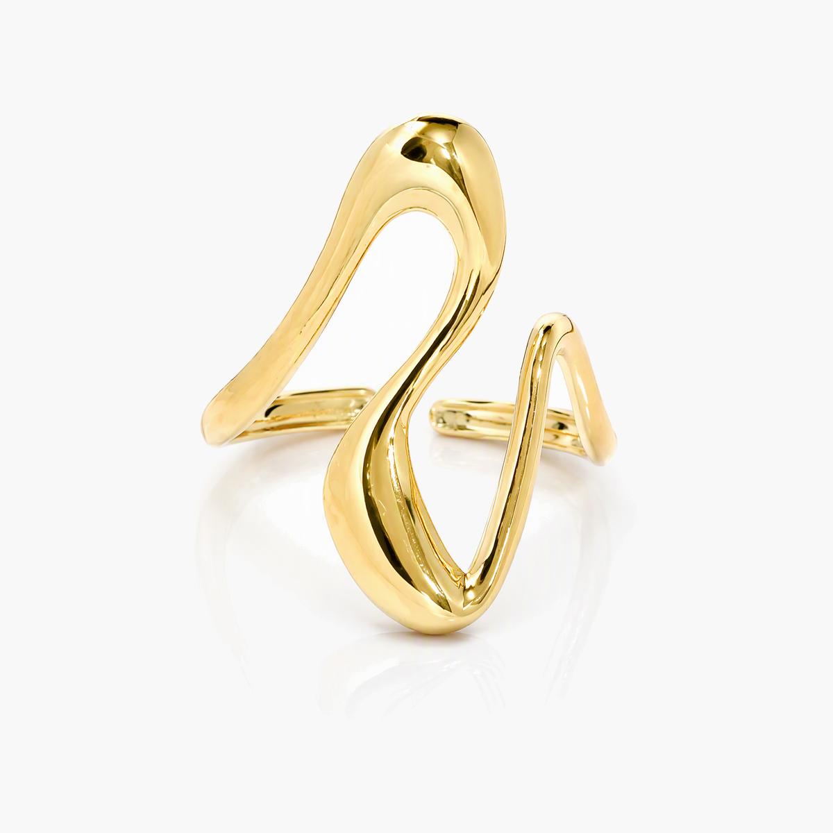 Trendy Wavy Open Ring