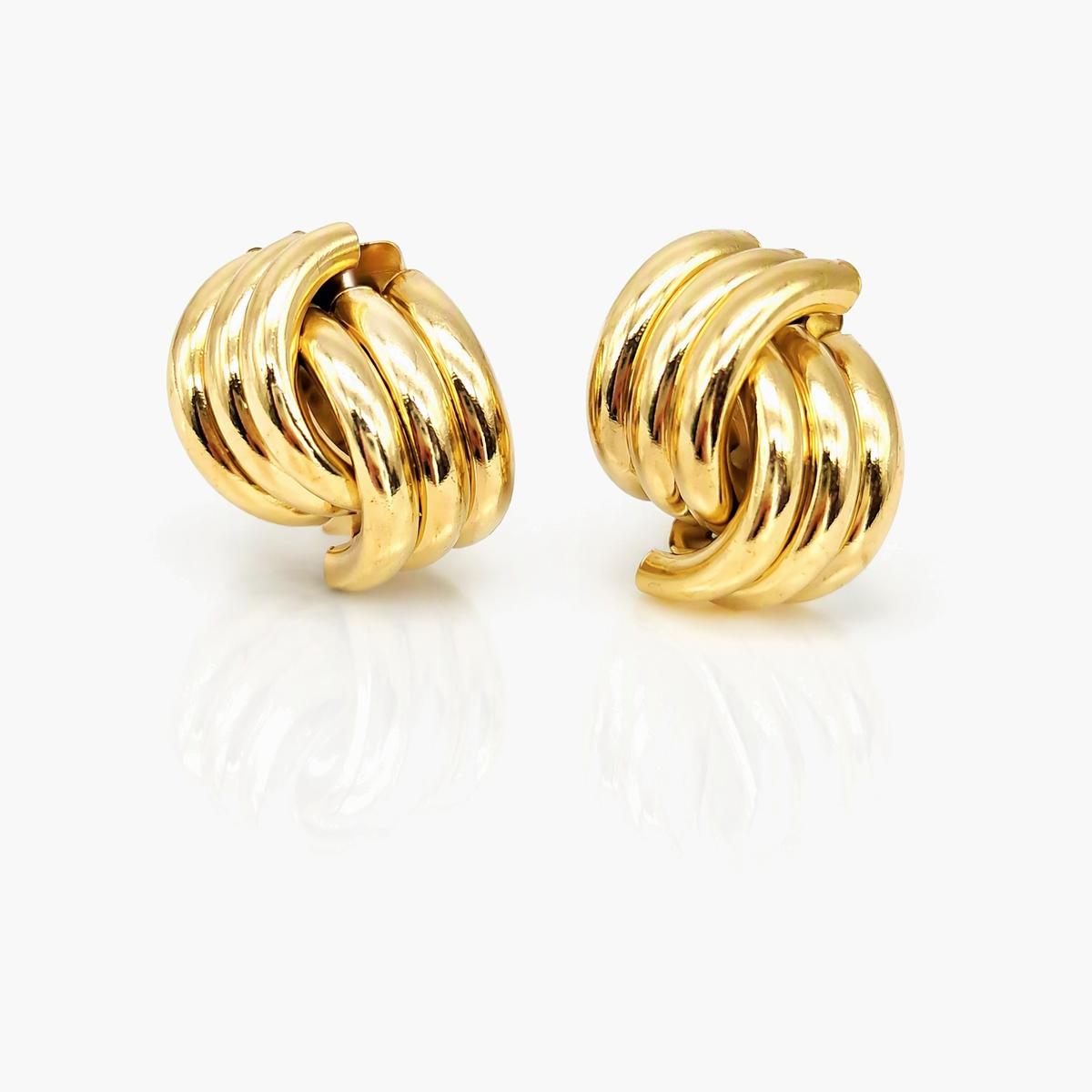 Twisted Knot Stud Earrings