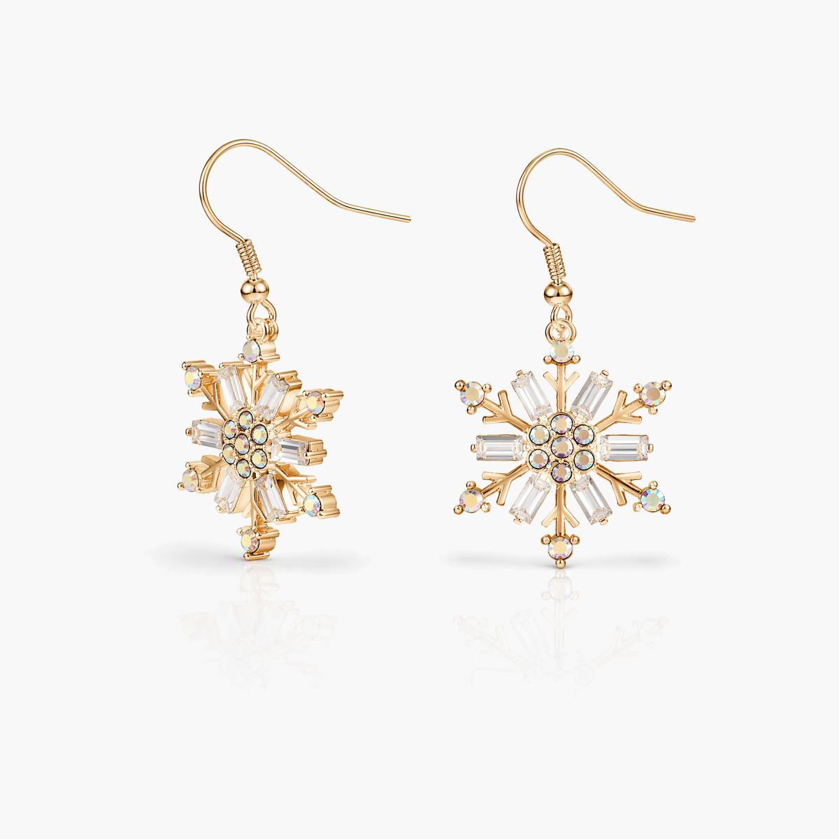 Snowflake Drop Earrings