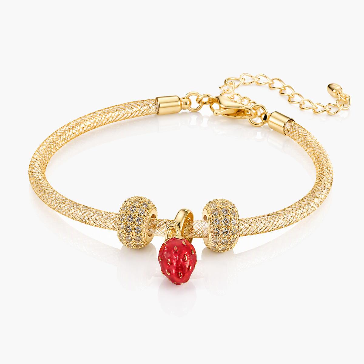 Trendy Heart Bead Bracelet