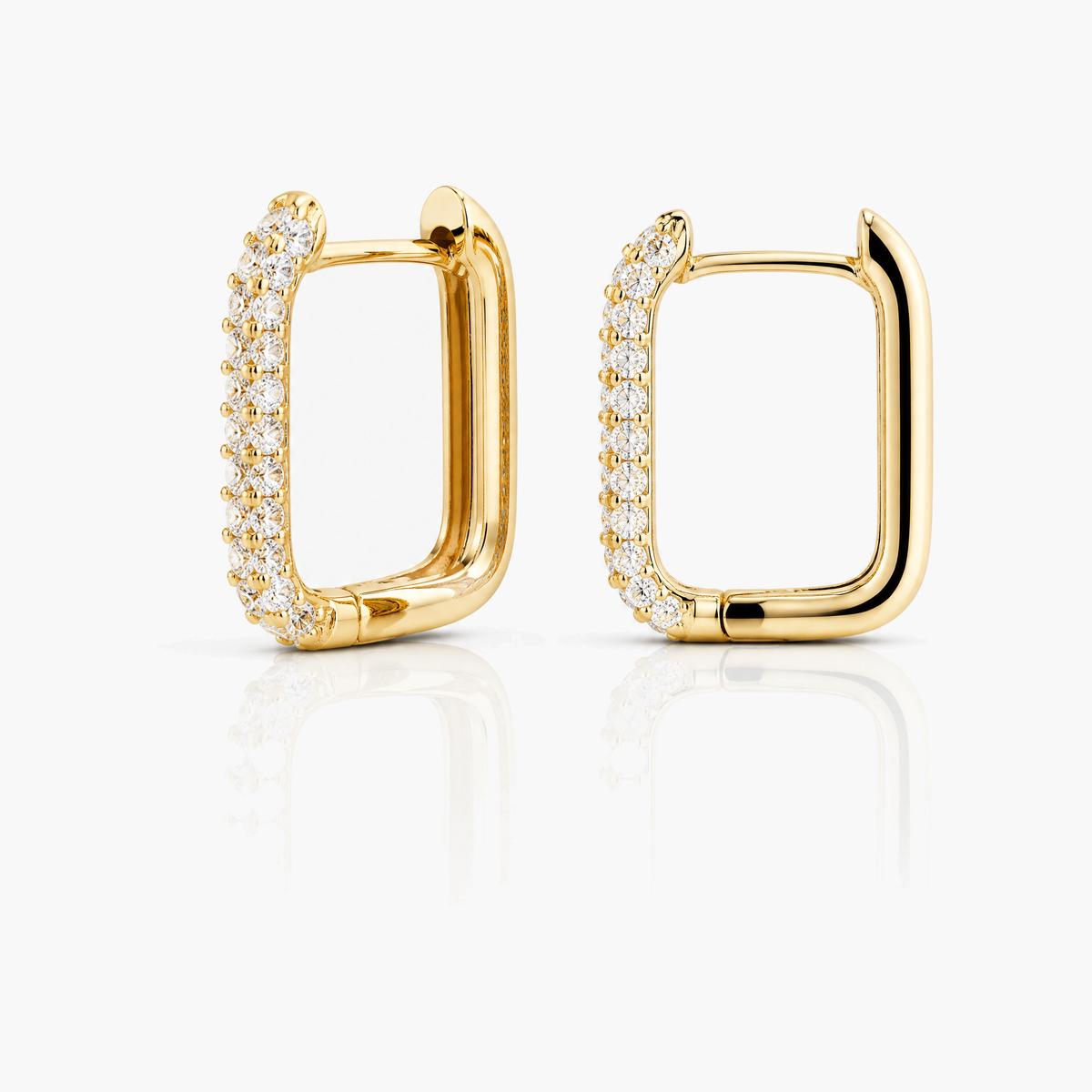 Trendy Square Hoop Earrings