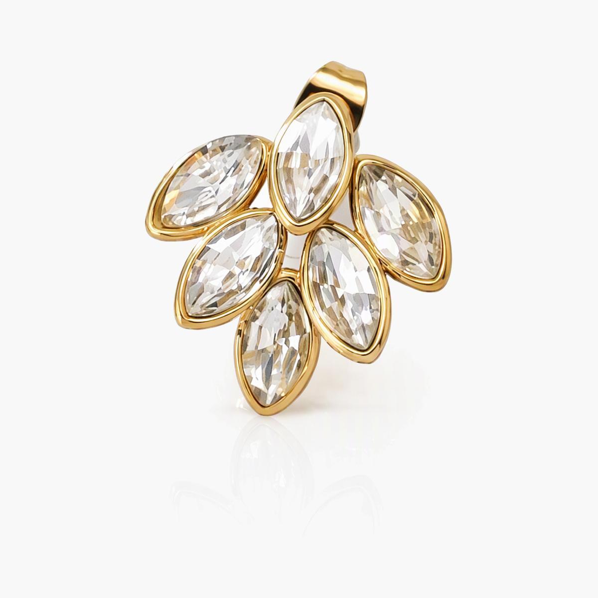 Leaf Cluster Stud Earrings
