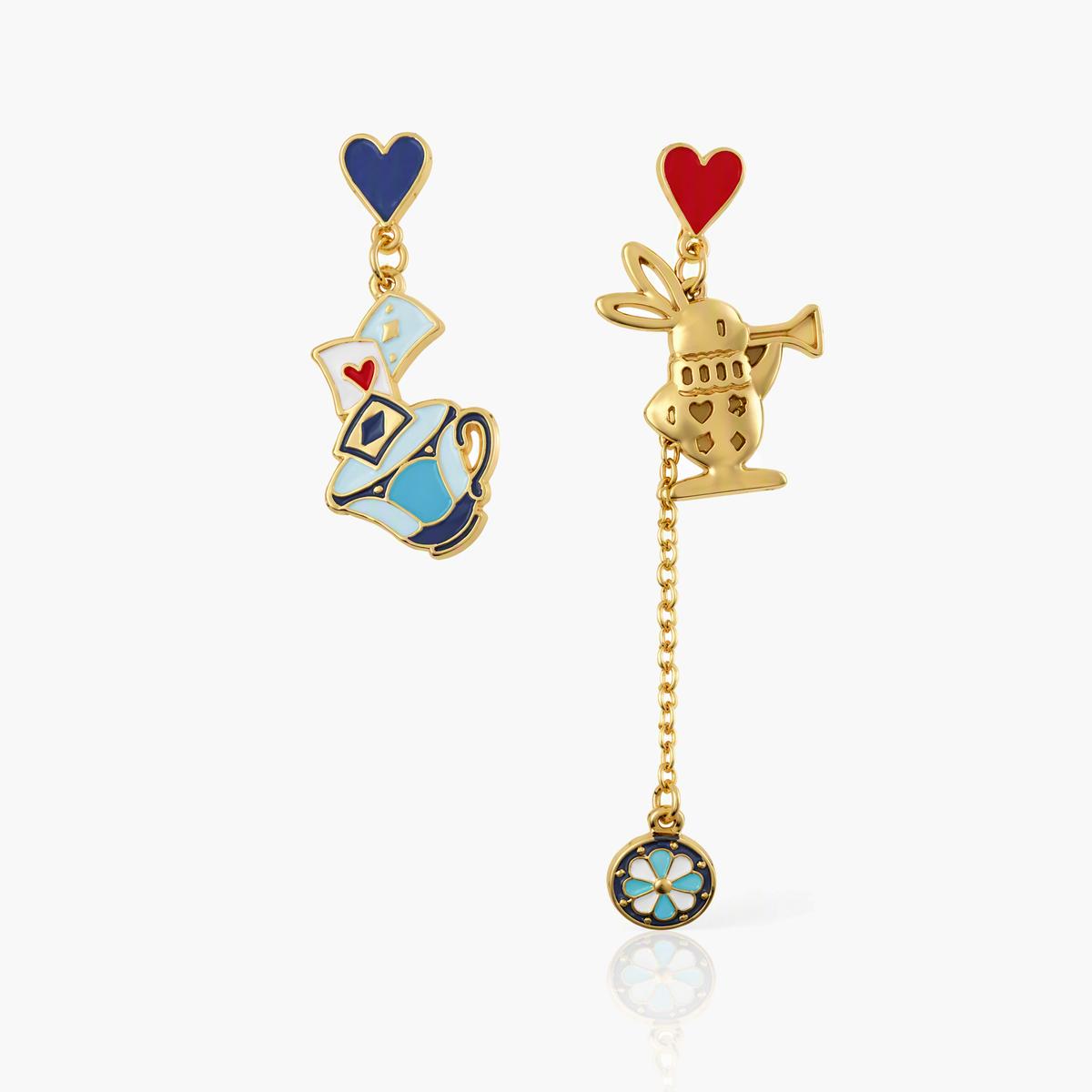 Cute Rabbit Teacup Drop Earrings