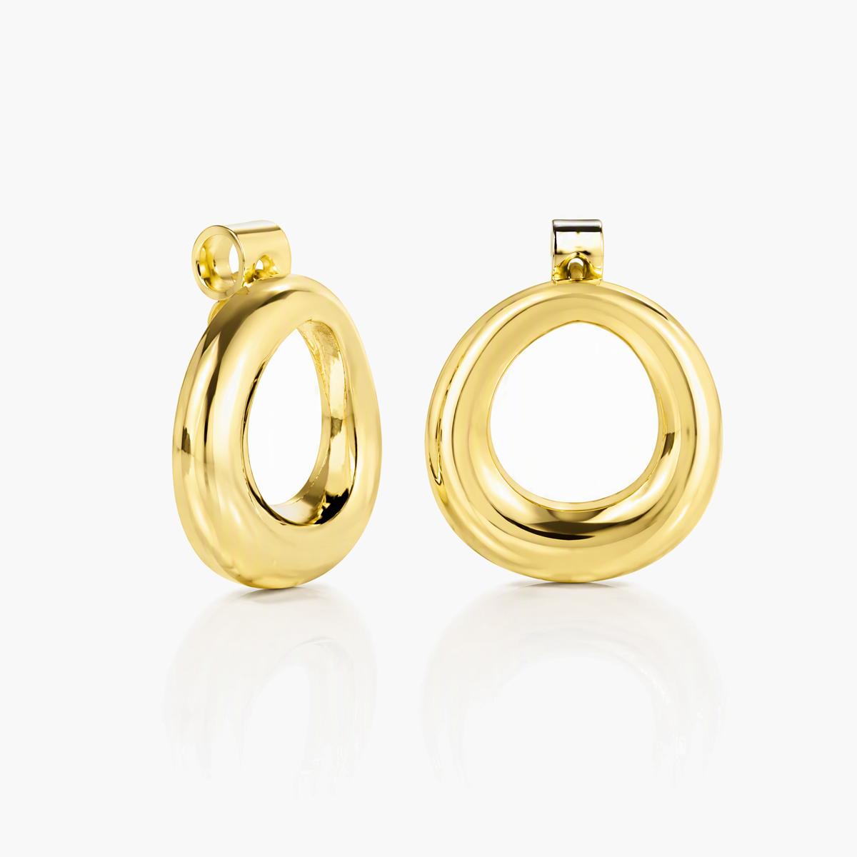 Trendy Heart Hoop Earrings