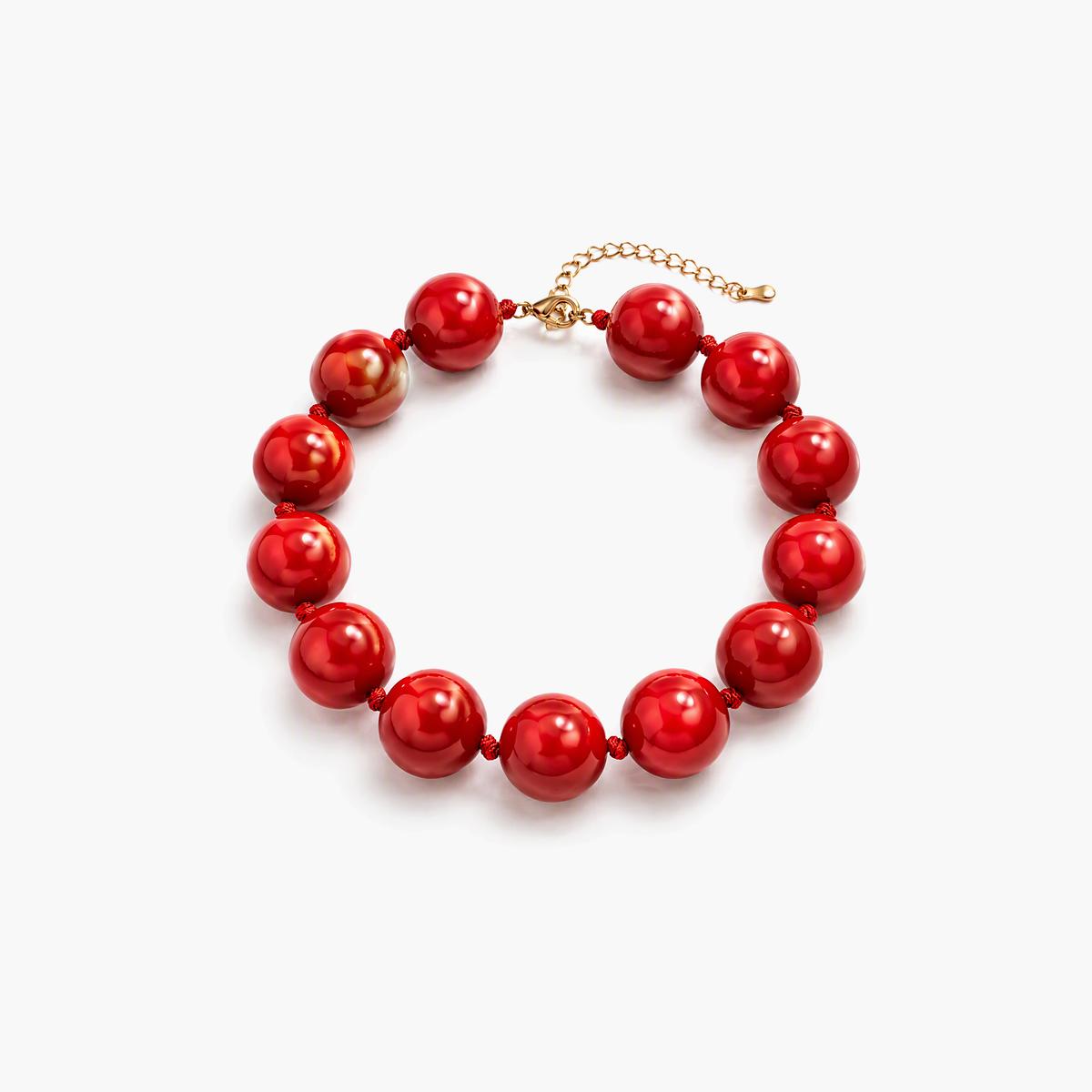 Chunky Round Bead Necklace