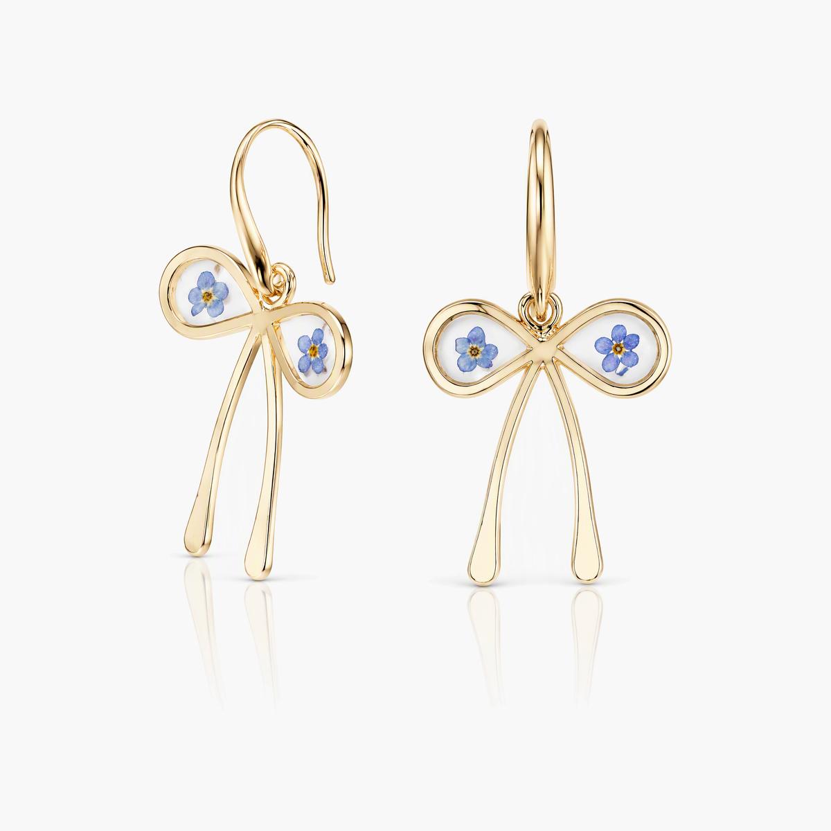 Dried Flower Drop Earrings